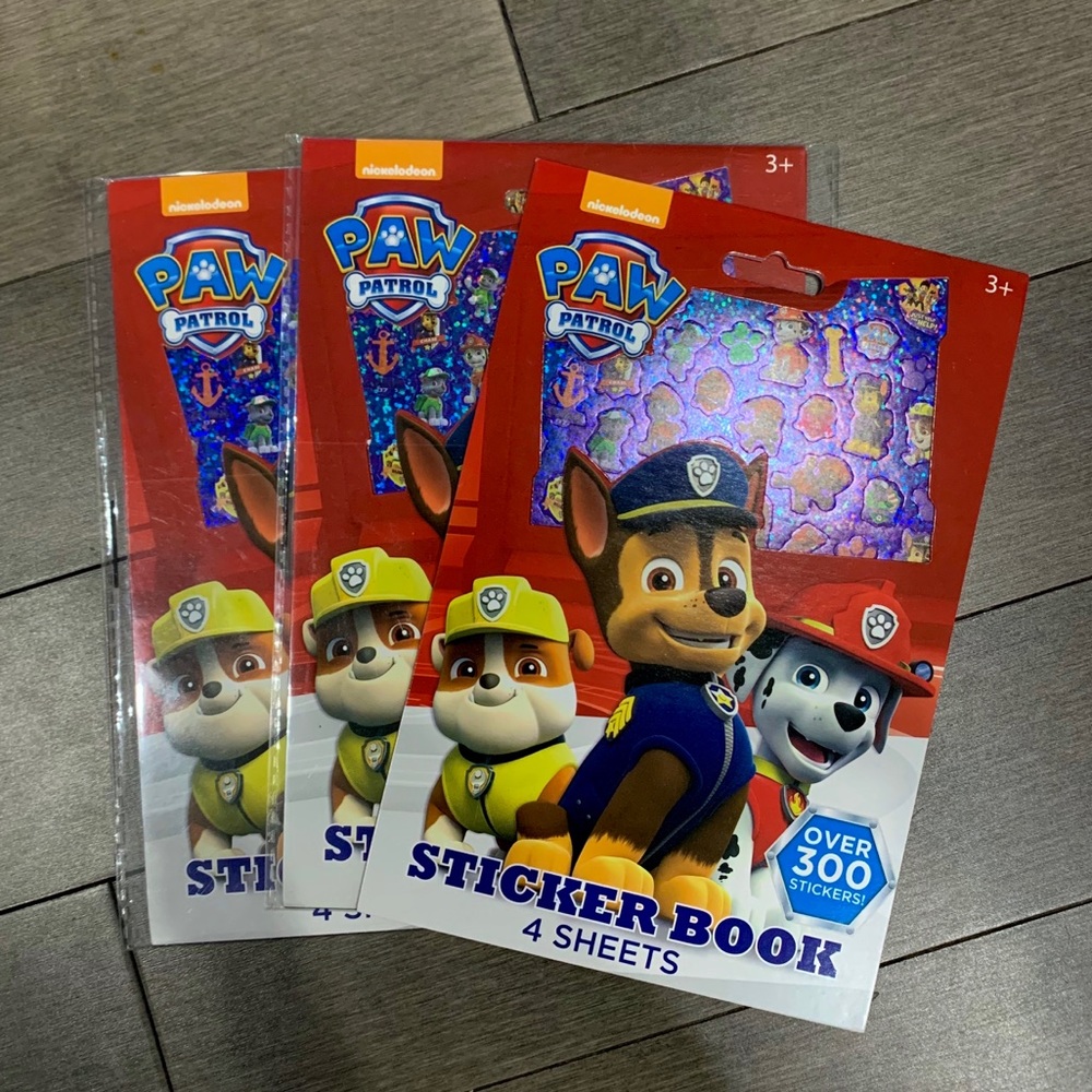 Paw Patrol Sticker Books (3 books)